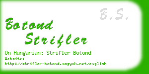 botond strifler business card